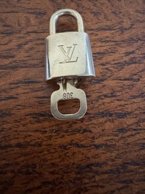 Louis Vuitton Brass Padlock with Key #308